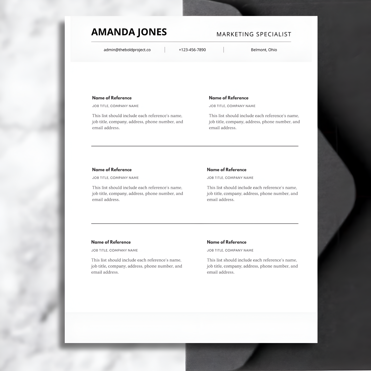 Base-level Resume Template