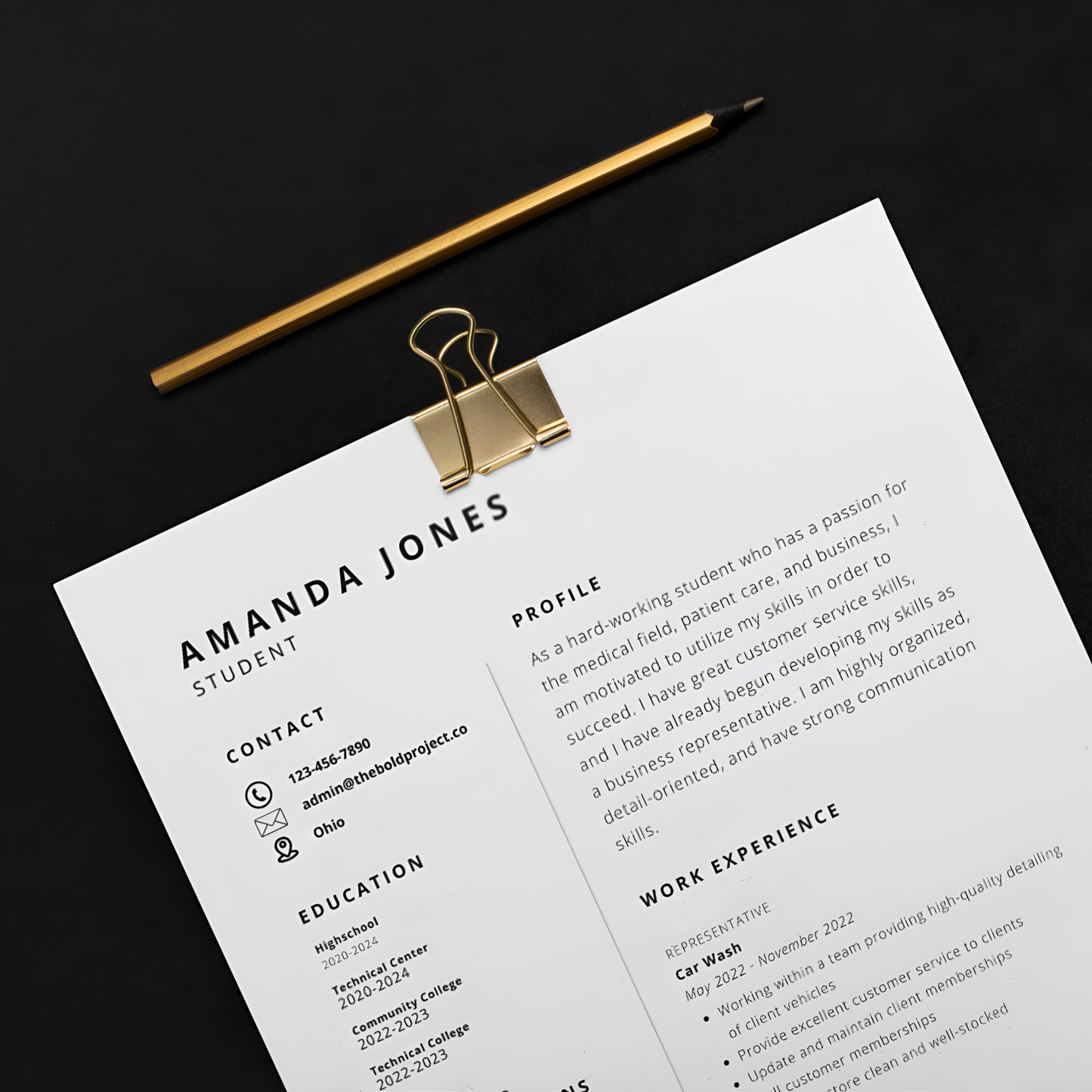 Scholar Resume Template