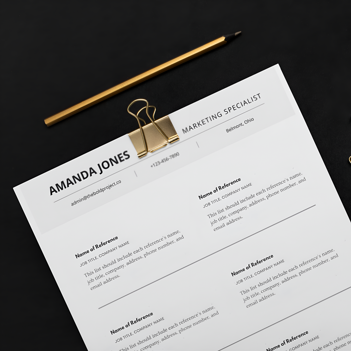 Base-level Resume Template