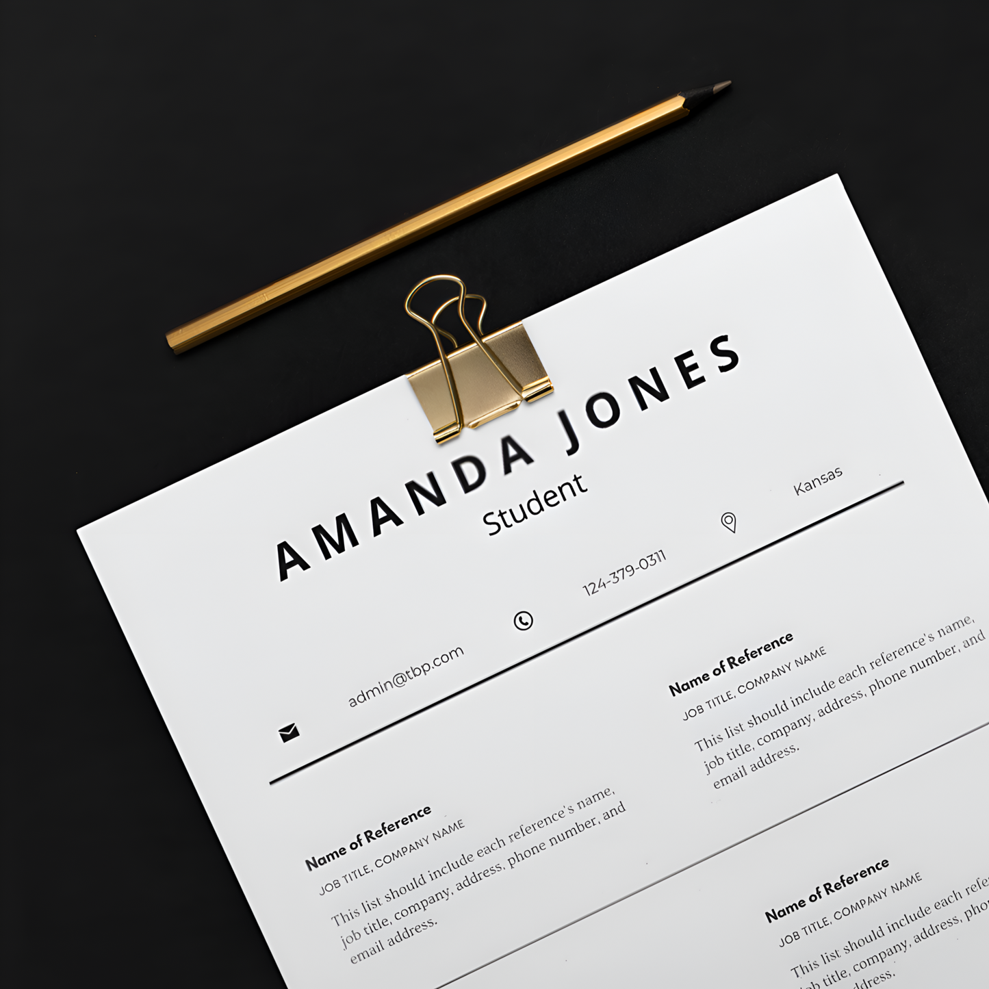 Scholar Resume Template