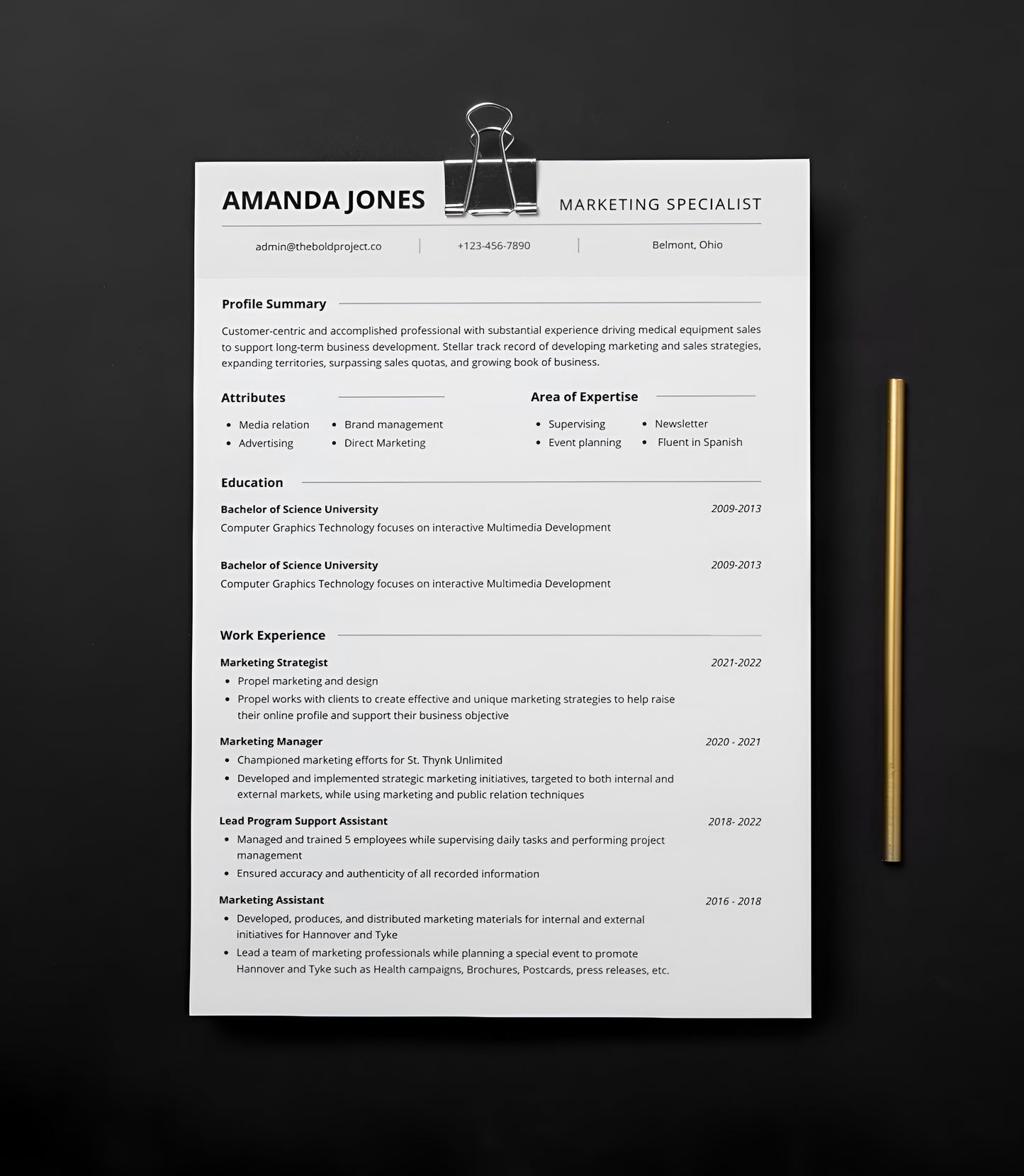 Base-Level Resume Revamp
