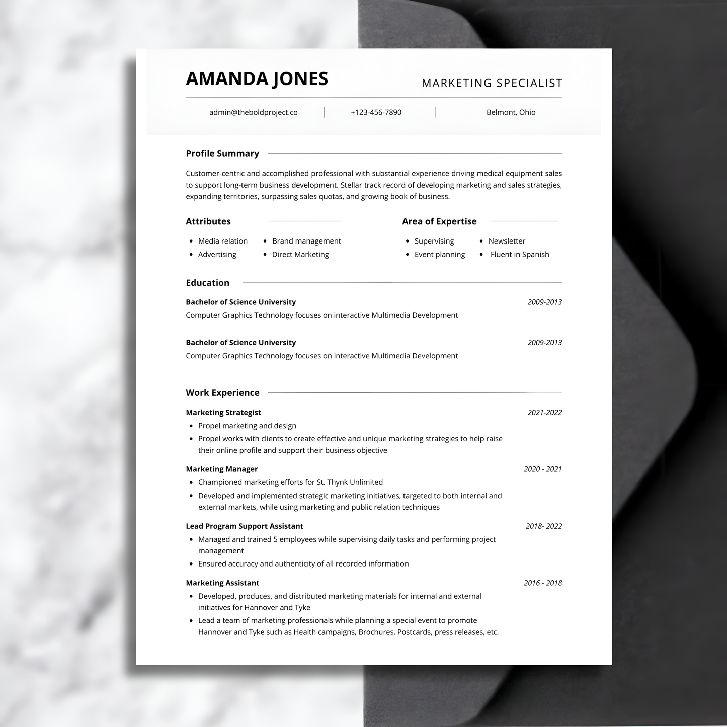 Base-level Resume Template