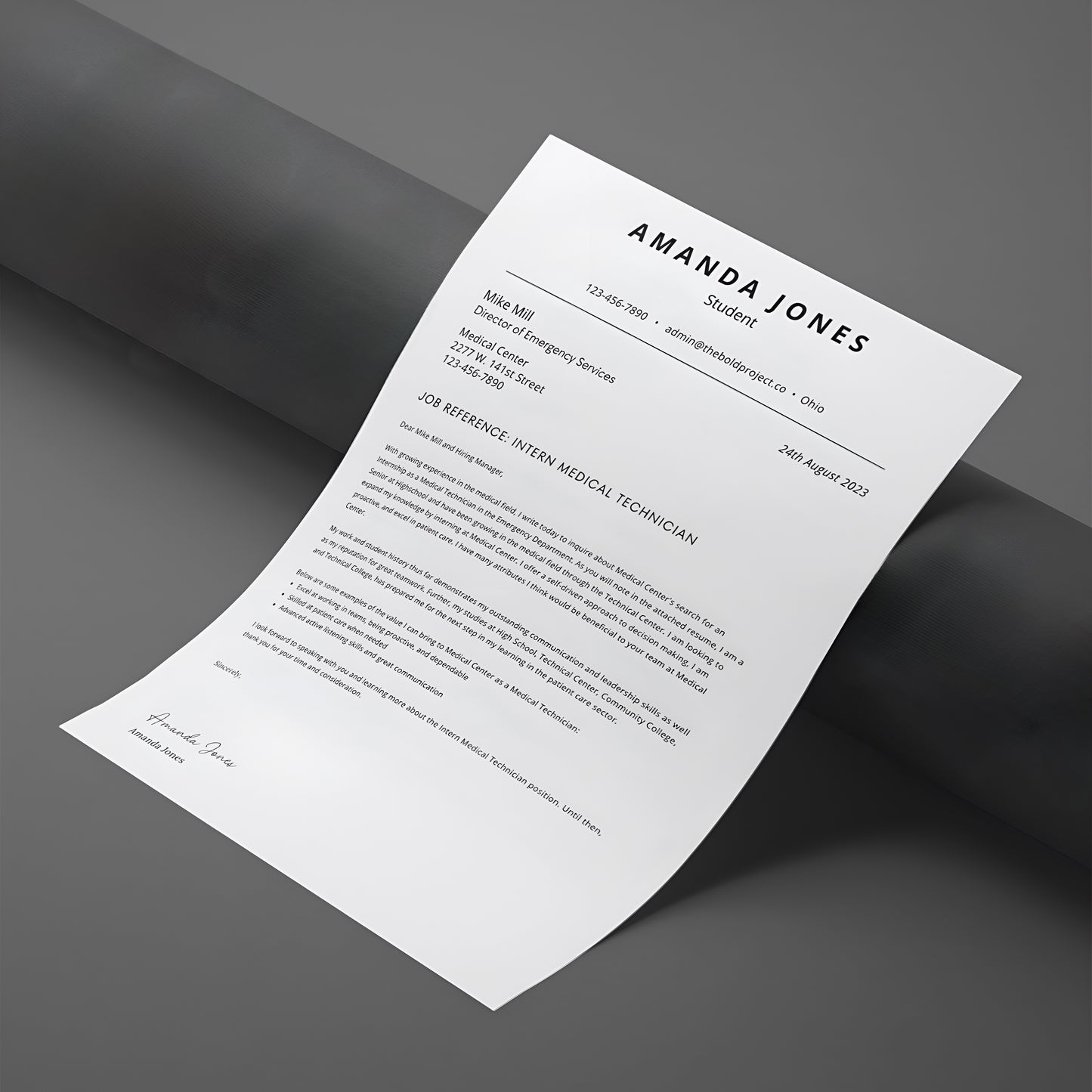 Scholar Resume Template